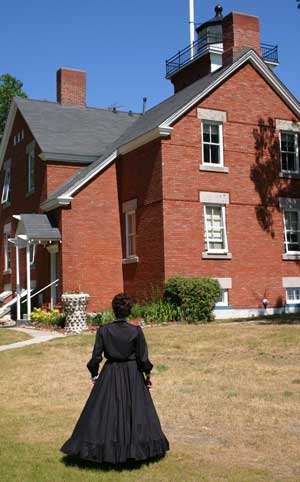 Civil War era Lady on the Lighthouse grounds