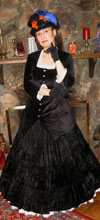 Sherry in Victorian dress