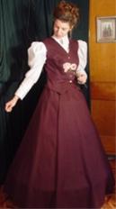 Twill Vest and Skirt